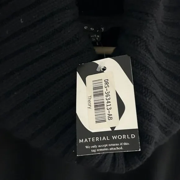 New Theory Abrelia Tailor Wool Shift Dress Size 12 Cowl Neck Pockets Sleeveless - Picture 6 of 11